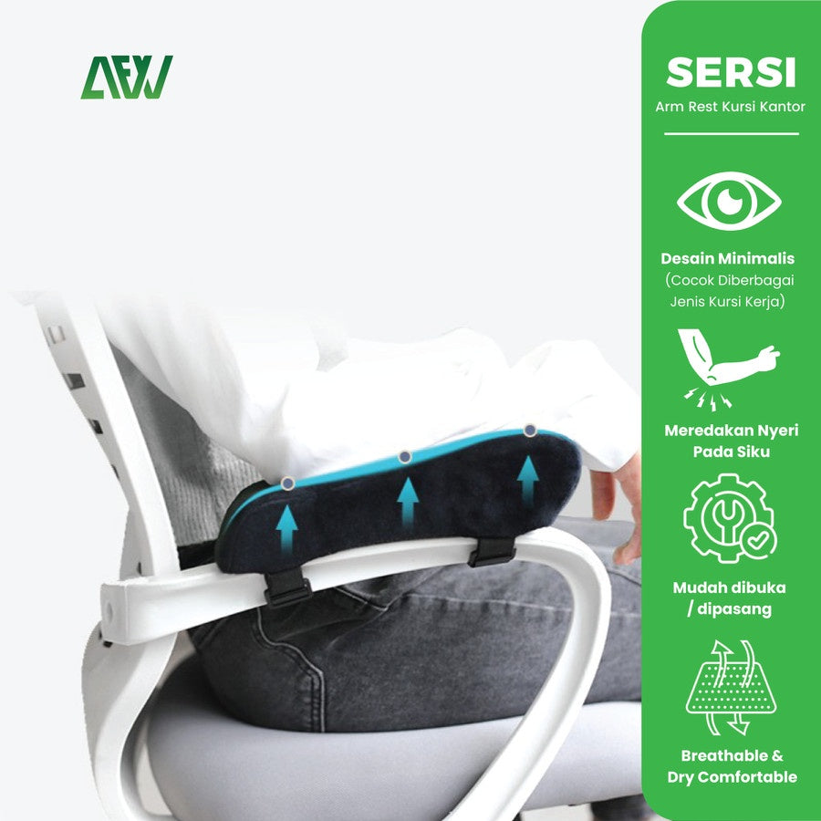 SERSI Arm Rest Office Work Chair Hand Pads for Foam Work Chairs