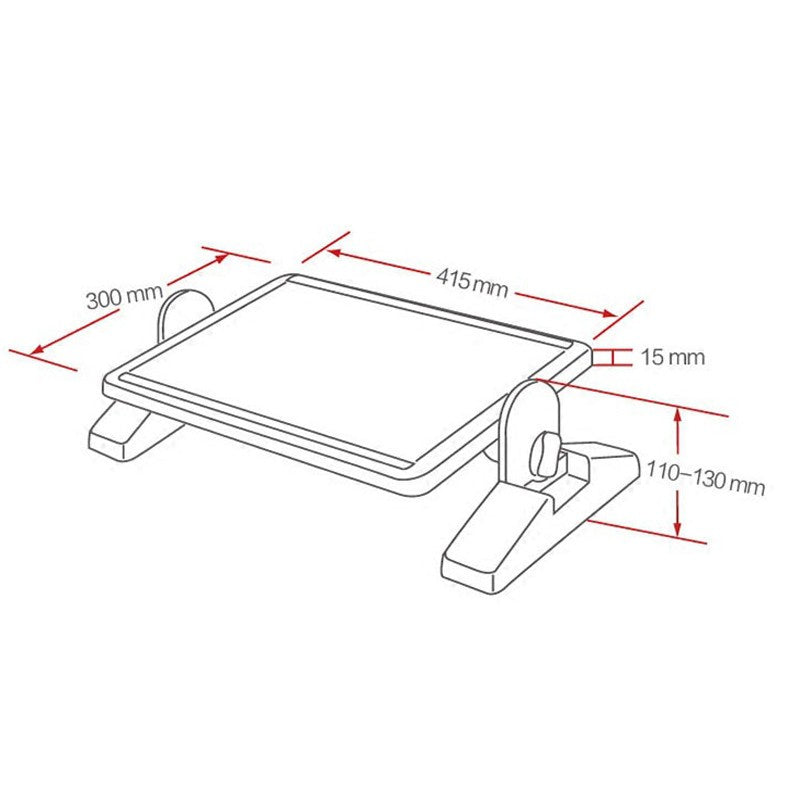 MAXIM Footrest Adjustable Swinging Tatakan Kaki Ergonomis FR6033