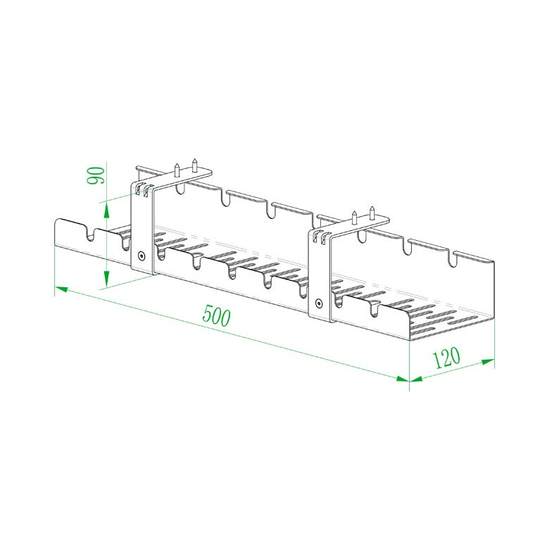 ALL FOR WORK Cable Storage Rack - Under Desk 2704