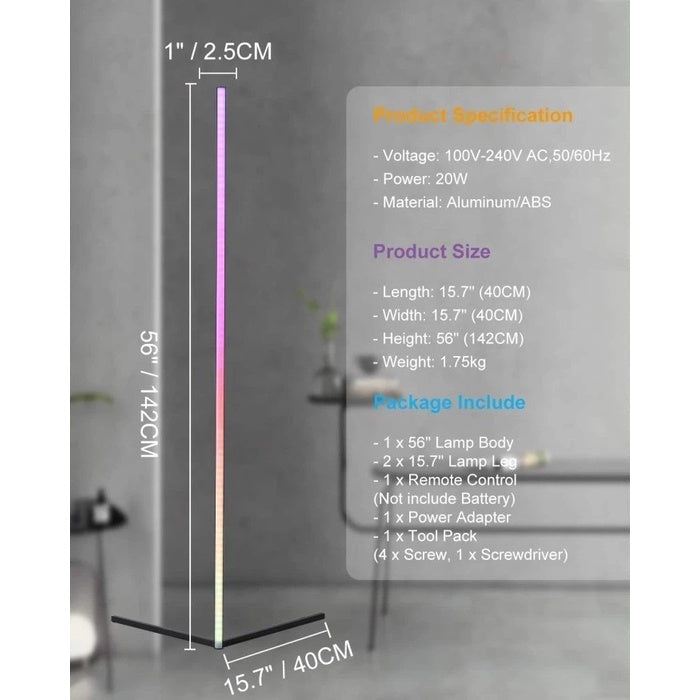 STANDIN Modern RGB Warm Standing Floor Lamp