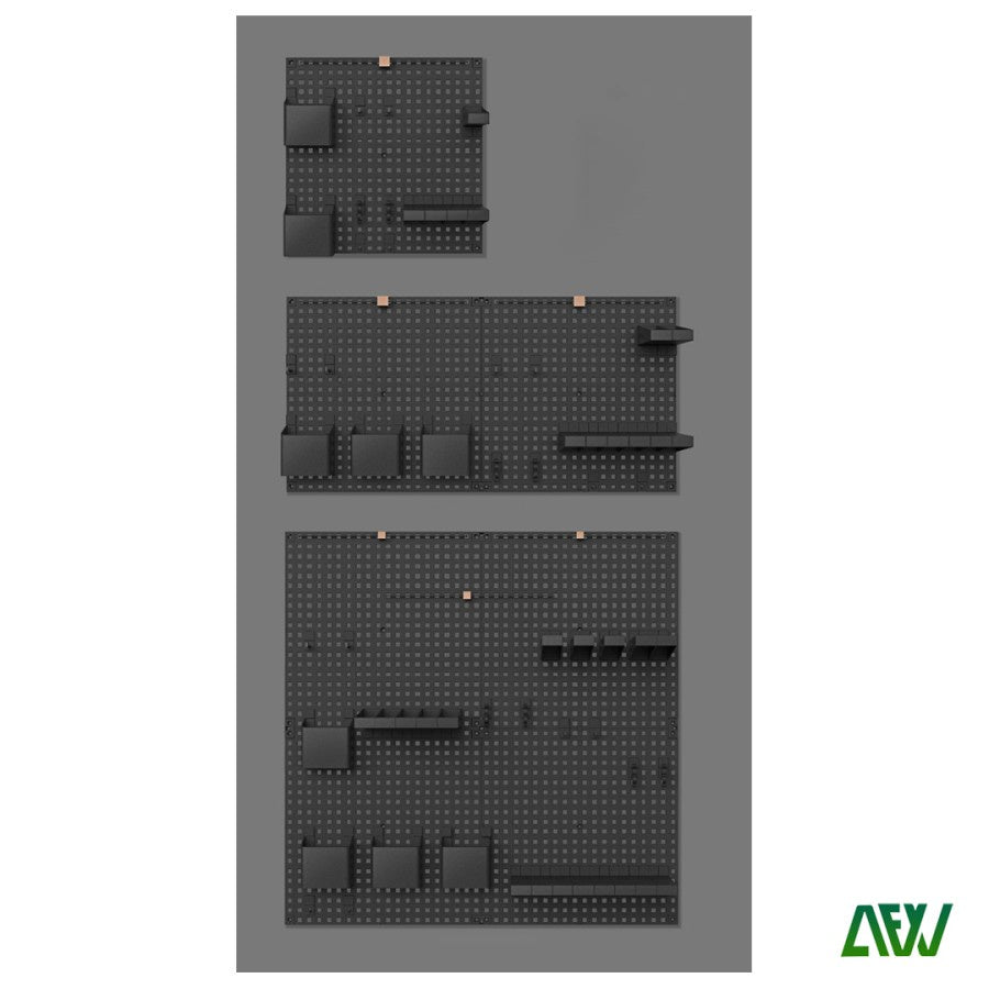 HEXA Room Display Hanging Holeboard 1 Set Pegboard Perforated Board