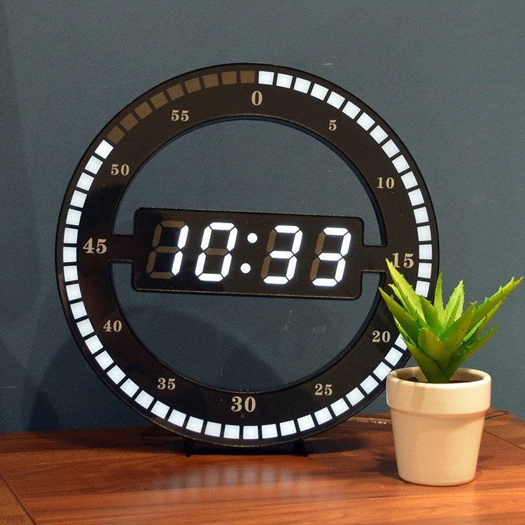 OLIF Jam Dinding Modern Digital LED Electronic Clock Jam Meja Dinding