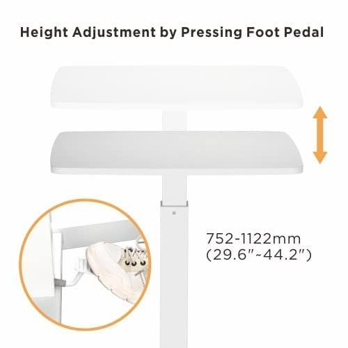 THENA Standing Desk Adjustable Height Mobile Minimalist Multifunctional