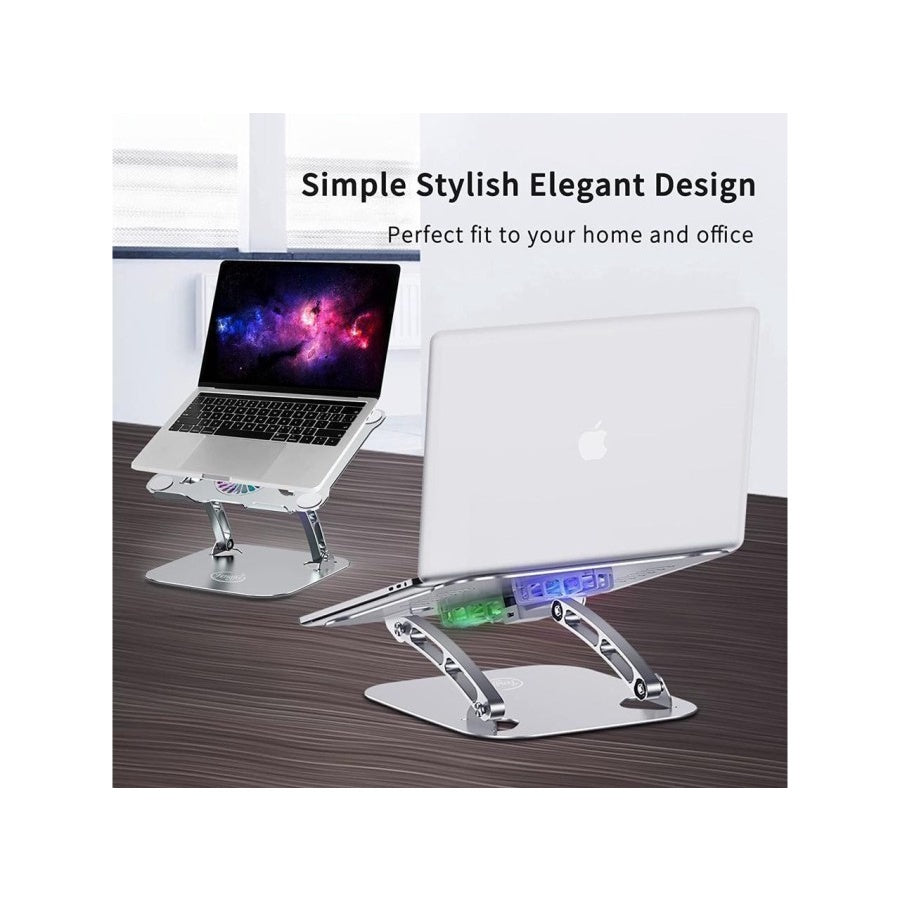 MORALES Laptop Stand Adjustable with Double Fan Aluminum T619