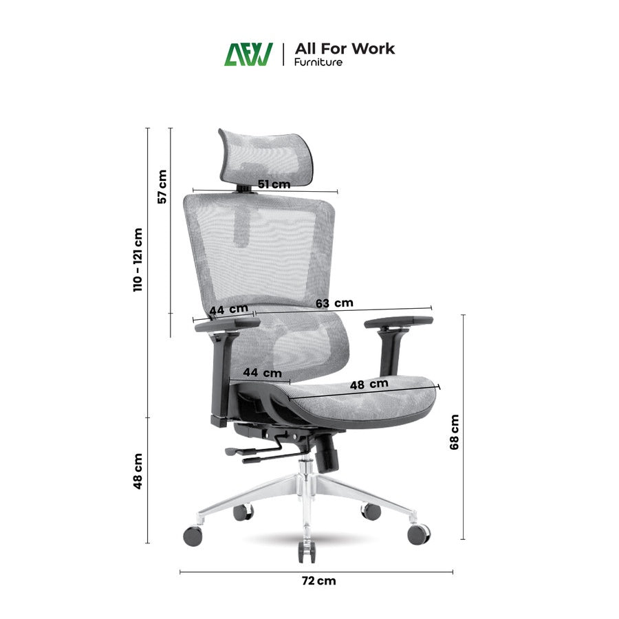 NOVA Ergonomic Chair Kursi Kantor Mesh Kursi Kerja