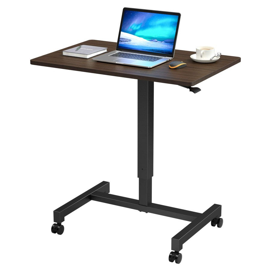 DYVON Standing Desk Portable Laptop Table Studying Portable Table on Wheels