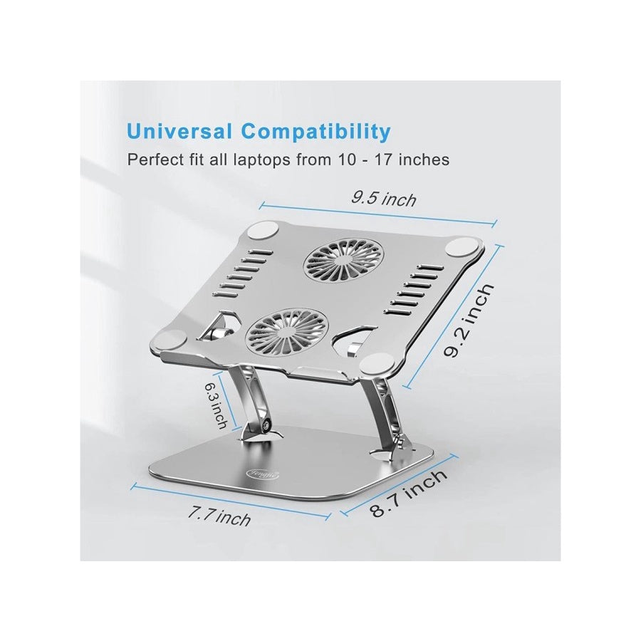 MORALES Laptop Stand Adjustable with Double Fan Aluminum T619