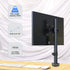 ROKY Bracket Monitor TV Stand Desk Clamp Single Arm Desk Mount