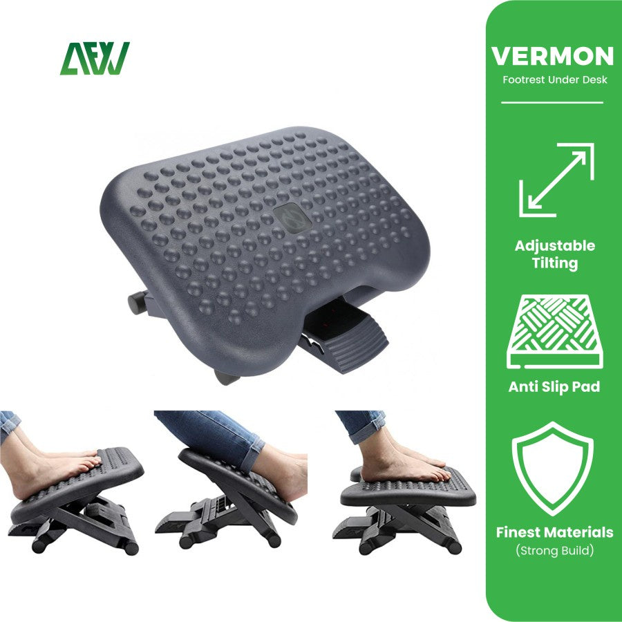 VERMON Footrest Under Desk Tatakan Kaki Ergonomic Footrest ALL FOR WORK