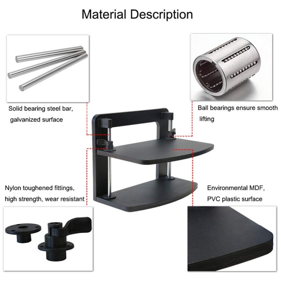 DOLIJIA Meja Komputer Monitor Stand Laptop Stand Rak Penyimpanan