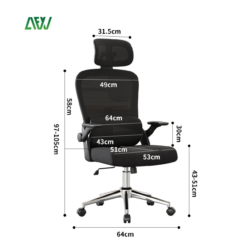 NORMAN Kursi Kantor Kursi Kerja Ergonomis Office Working Chair