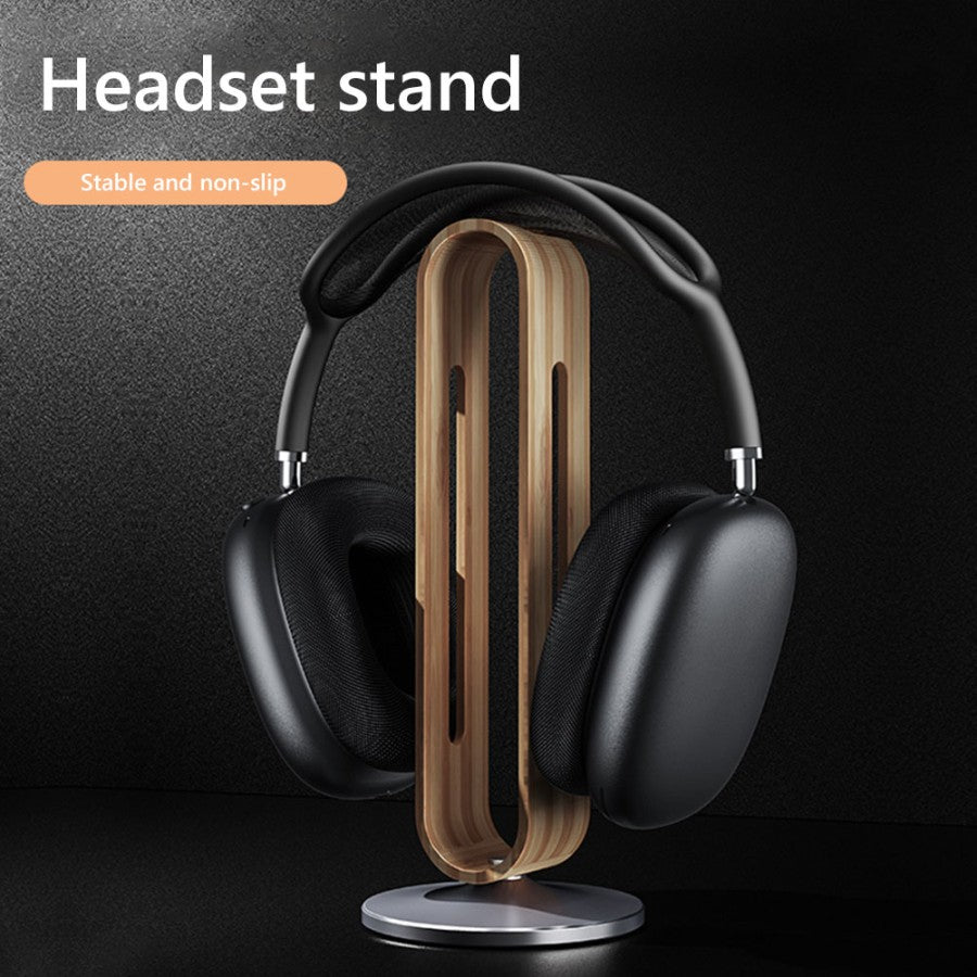 MAXIUS Stand Headphone Holder Wooden Headset Bracket Headset Hanger