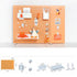 IATA Magnet Pegboard Office Desk Hole Board Storage Display Rack