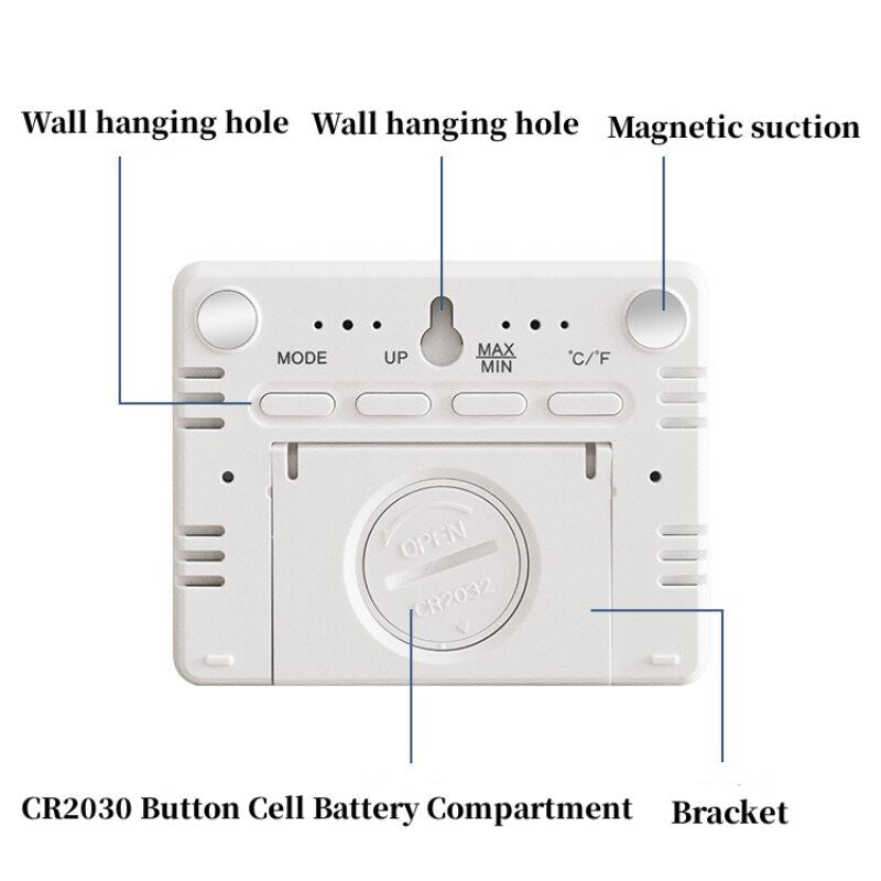 VOID Jam Meja LED Jam Dinding Digital Clock Magnetic Wall Mount Clock