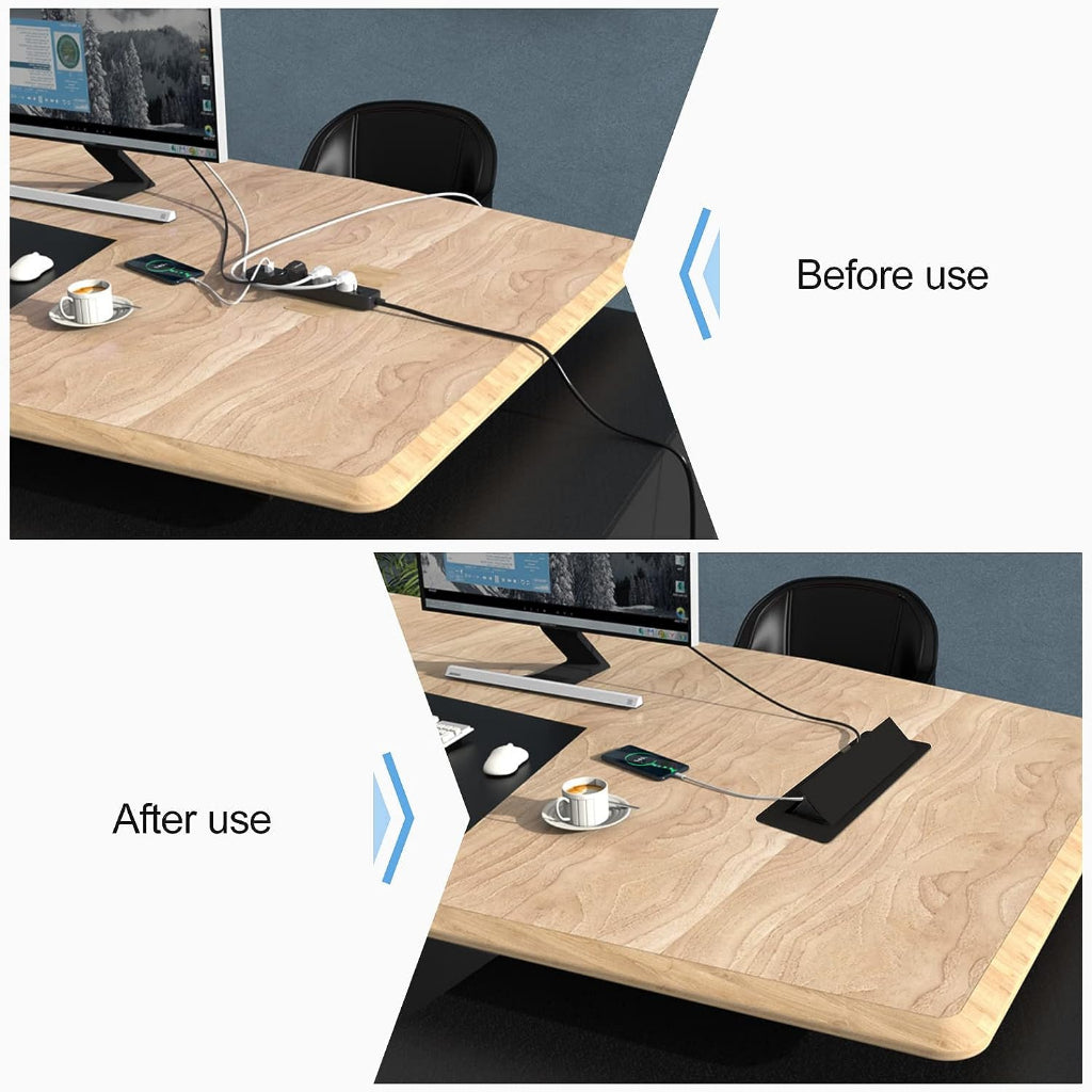 Built-In Table Socket Adds On For Toptable Standing Desk AFW