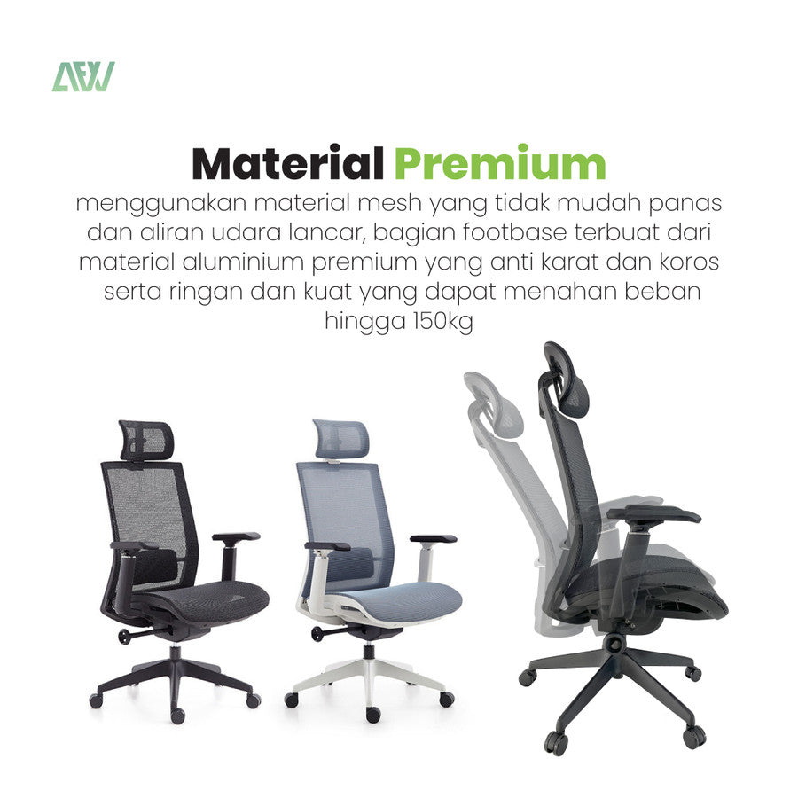 HOUSTON Ergonomic Chair Office Working Executive Mesh Office Chair 76 people viewed this item