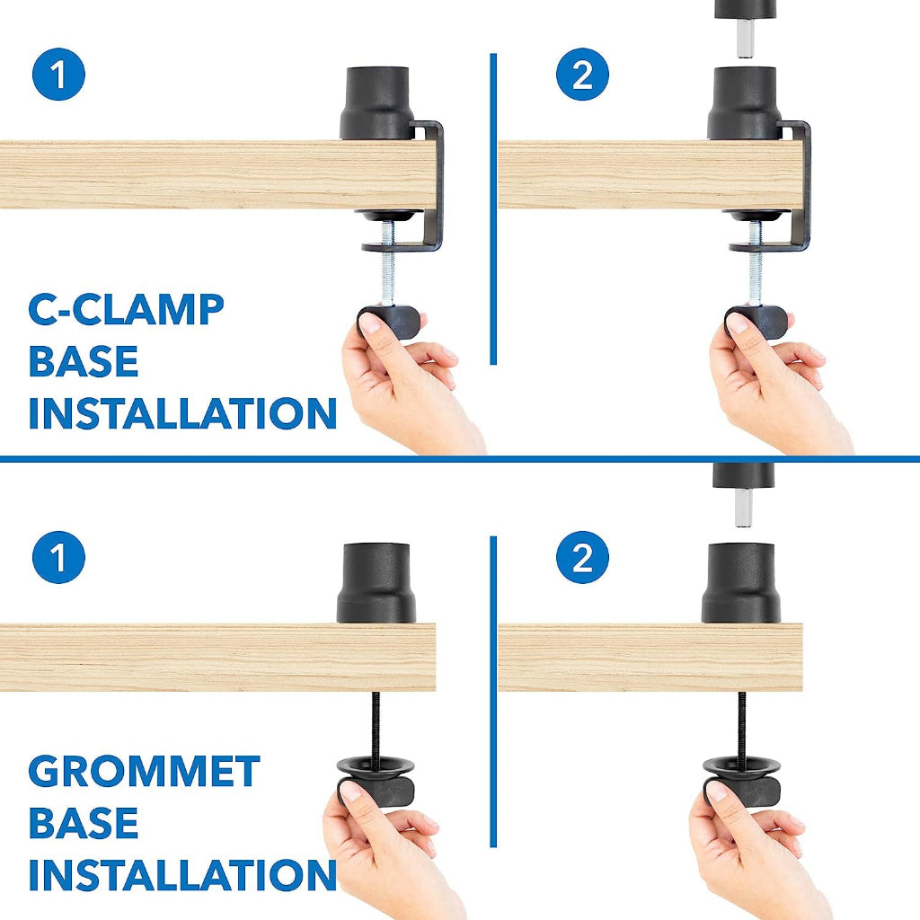 MAX Desk Mic Stand Clamp Microphone Holder Boom Arm Microphone Suspension