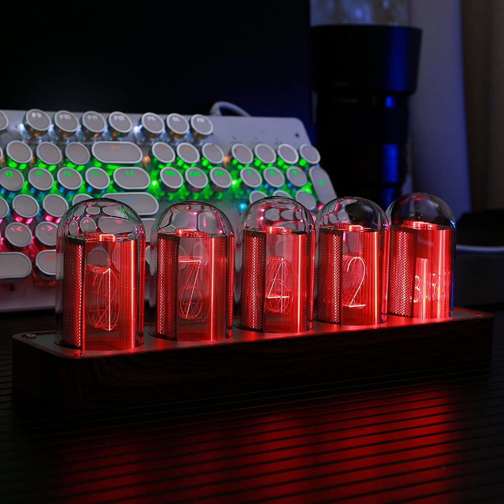 ORIENT Jam Meja Digital Retro LED Clock Minimalist Jam RGB Nixie