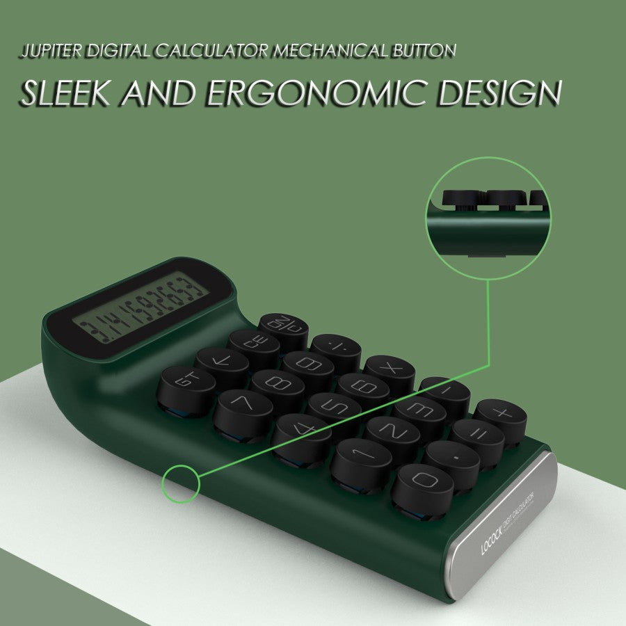 JUPITER Mechanical Calculator Button Business Office Digital Ergonomis