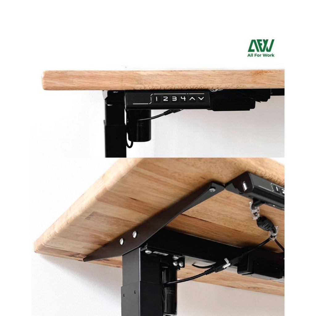 FJL Rubberwood Table Leaves For Standing Electric Desk Solid Material AFW