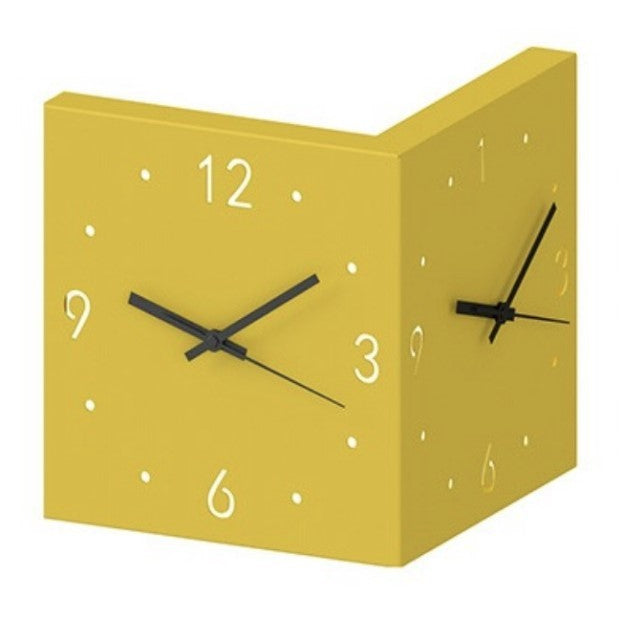 PARIS Jam Dinding LED Modern Minimalis Double Sided Corner Wall Clock