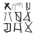 Iron Table Legs / Desk Leg Table Supports, Customized Single Model