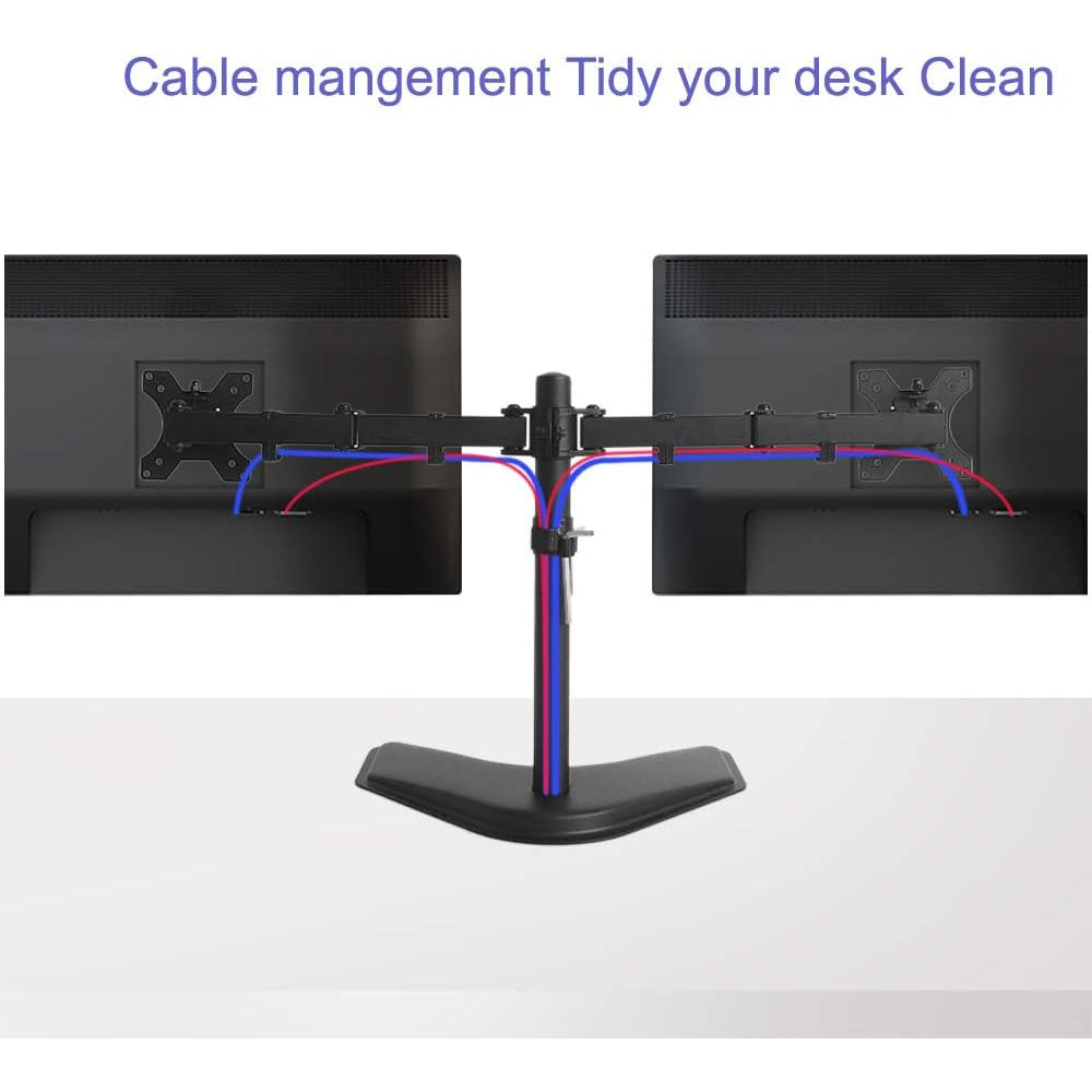 ROMARIO MS01N Dual Monitor Desk Monitor Bracket 10-30 Inch