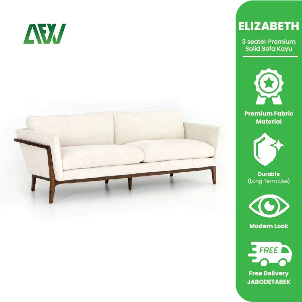 ELIZABETH Sofa Minimalis Sofa 3 Seater Luxury Kursi Sofa Ruang Tamu