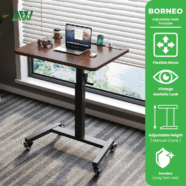 Standind Desk Meja Kerja Adjustable Standing Desk Portable BORNEO