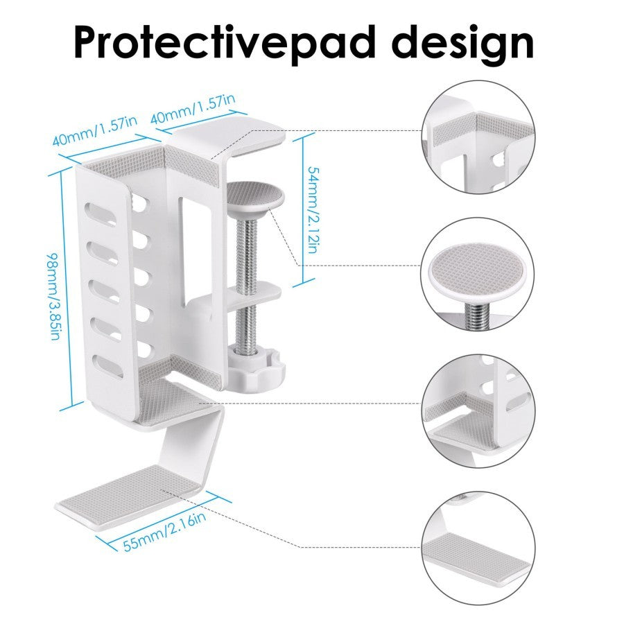 Multifungsi Side Bracket For Laptop / iPad Universal Adjustable + Hook