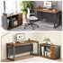 MARVYN Director's Work Desk Portable Office Desk Drawer Shelf Director's Desk