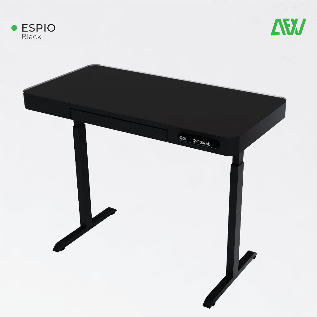 ESPIO Set Meja Kaki Kerja Electric Desk Ergonomic Steel Set Drawer