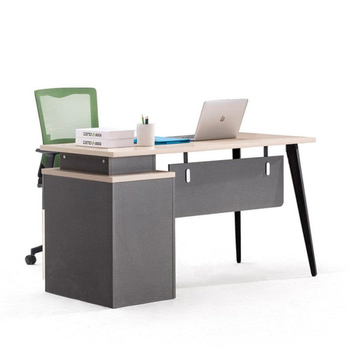 Single Staff Workstation Bench Meja Kerja GENOA Office Desk Screen AFW