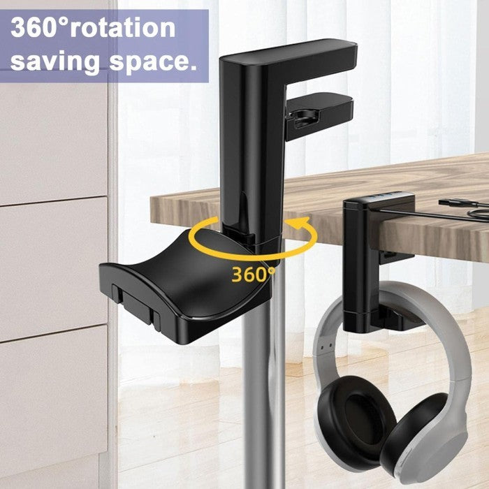 KARNA Stand Holder Hanger Headphone USB Hub Converter Cable Management