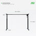 Kaki Meja Elektrik Adjustable Electric Working Gaming Desk ALL FOR WORK - Single Desk 2791