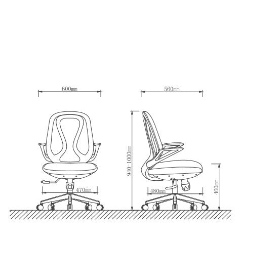 SEATZO Kursi Kerja Kantor Ergonomic Office Chair Lumbar Support