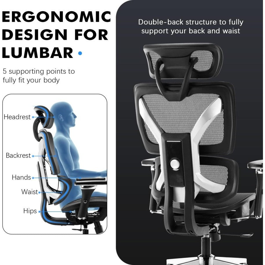 ERGO-PRO Ergonomic Chair Kursi Ergonomis Kursi Kerja Kantor Gaming AF