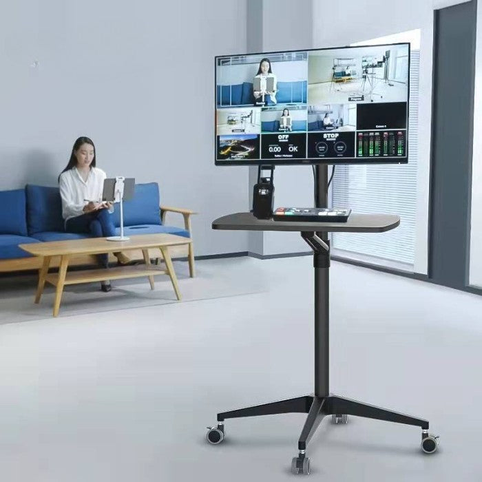 UT2 Meja Laptop Roda Adjustable Standing Desk Portable Bracket Monitor