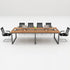 Large Minimalist Meeting Table BAYERN Solid HPL Meeting Desk Meeting Table