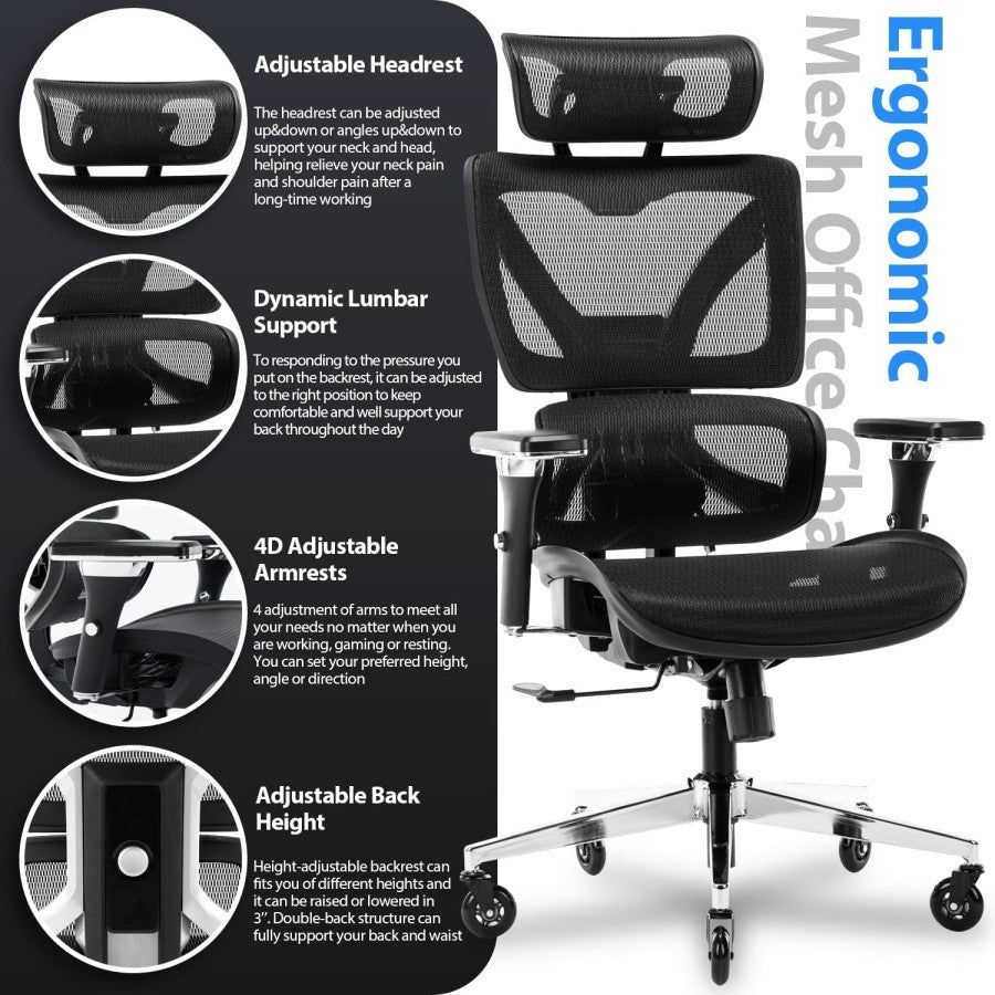 ERGO-PRO Ergonomic Chair Kursi Ergonomis Kursi Kerja Kantor Gaming AF