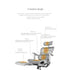 Ergonomic Work Chair Working Office Chair PROLAPS Ergonomic Footrest