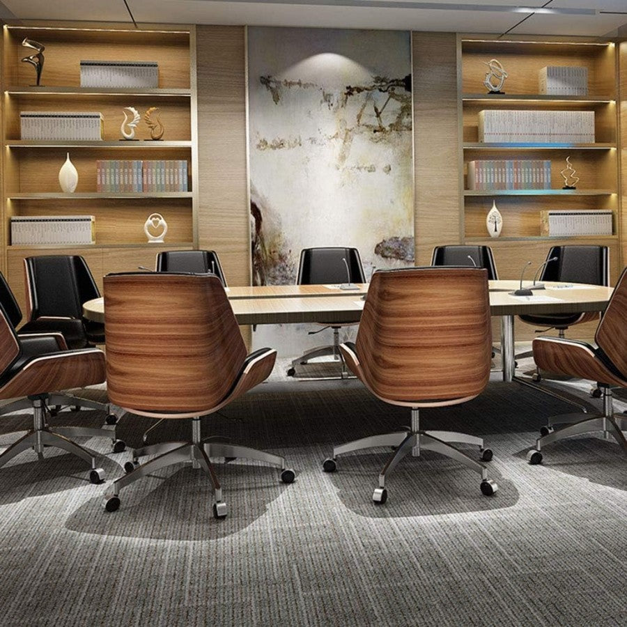 QUANTUM Wooden Manager Work Chair Ergonomic Director Executive Chair