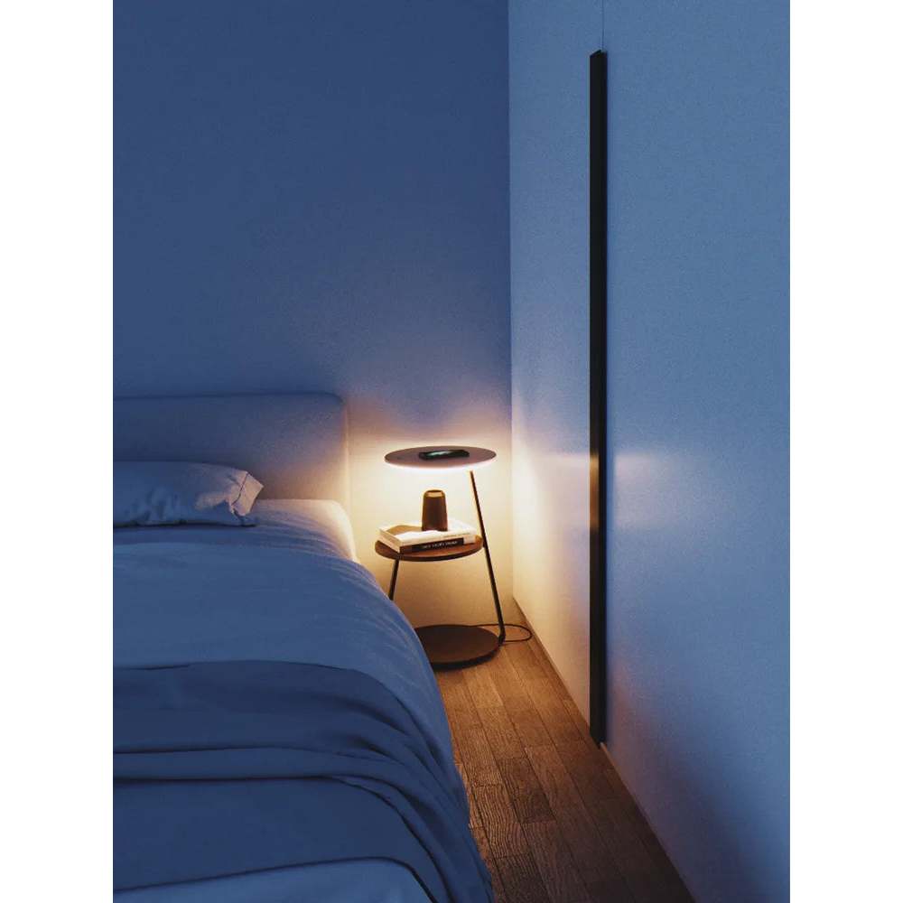 HEYLO Bedside Table Smart Bedside Table Lamp Wireless Charging