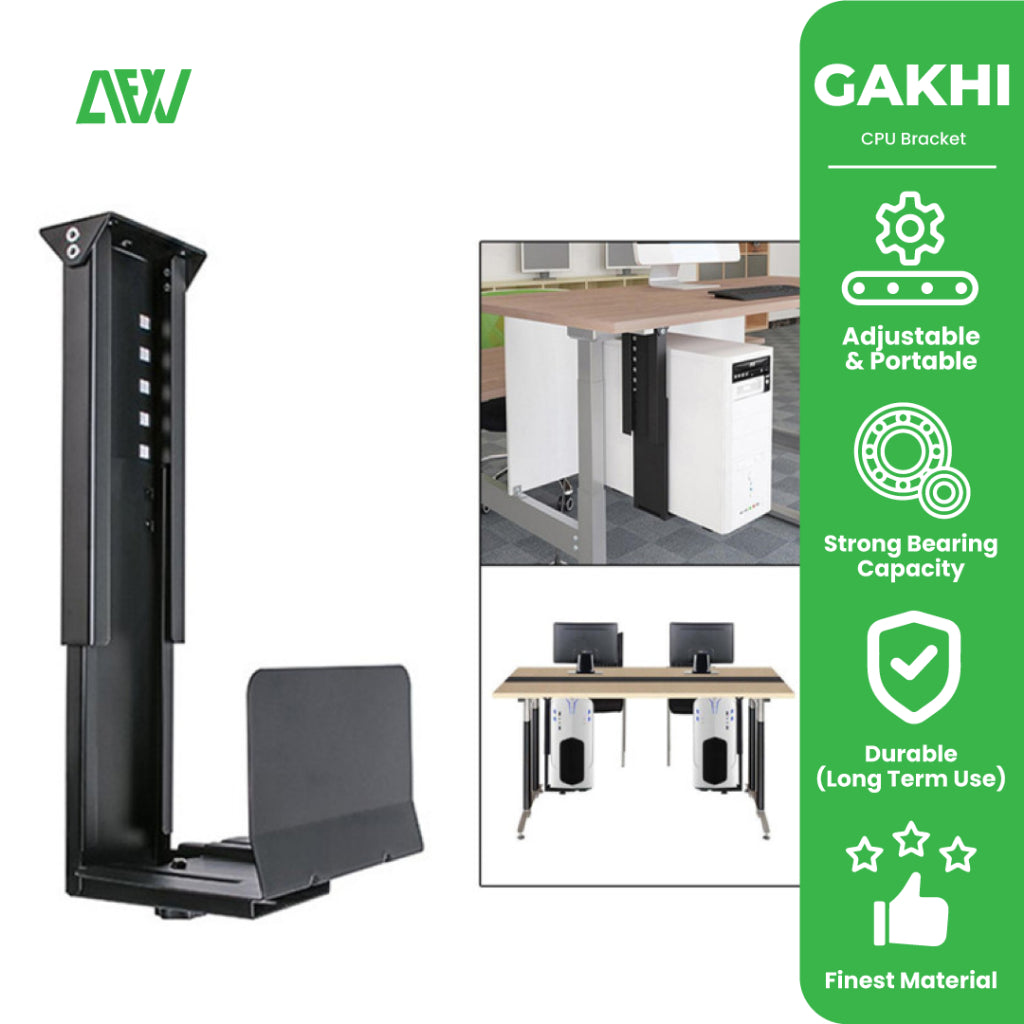 GAKHI Bracket CPU Under Desk Table Under Desk - ALL FOR WORK BCU01