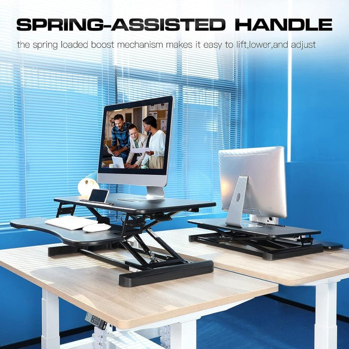 LIFTTECH Meja Belajar Meja Kerja Standing Desk Converter Ergonomic