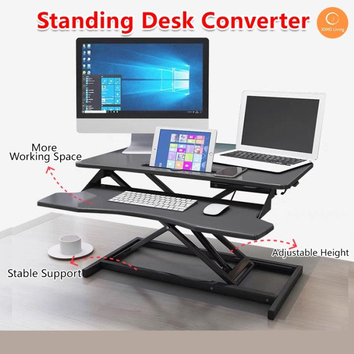 LIFTTECH Meja Belajar Meja Kerja Standing Desk Converter Ergonomic