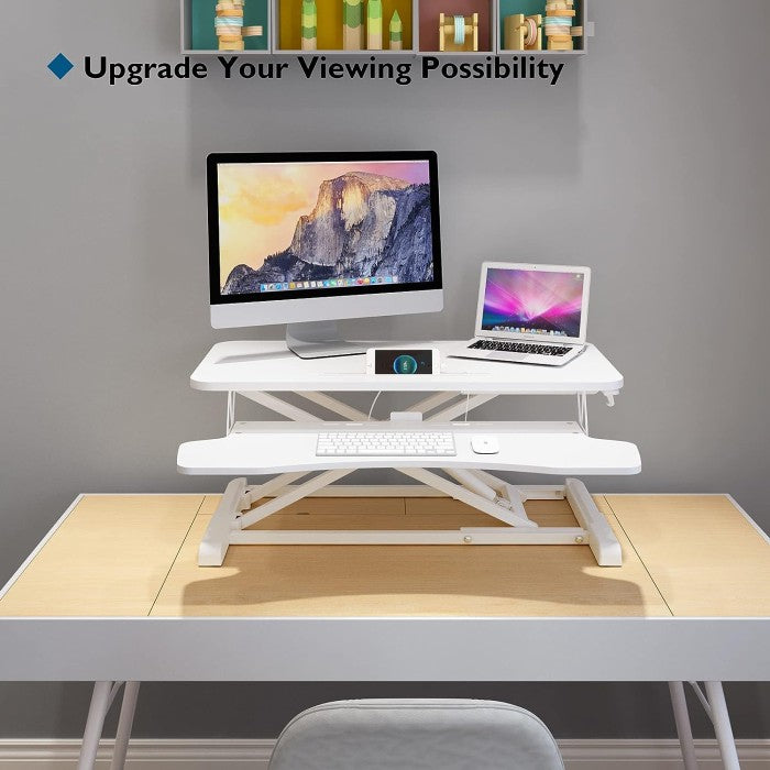 LIFTTECH Meja Belajar Meja Kerja Standing Desk Converter Ergonomic