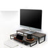 NIKI Deskmount Monitor Stand Kayu Minimalis Double Riser Stand