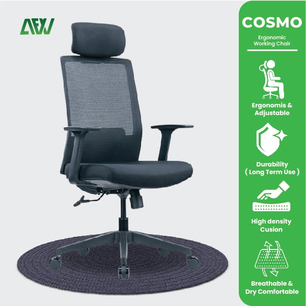 COSMO Kursi Kerja Ergonomis Kursi Kantor Working Chair Gaming Chair