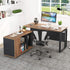 MARVYN Director's Work Desk Portable Office Desk Drawer Shelf Director's Desk